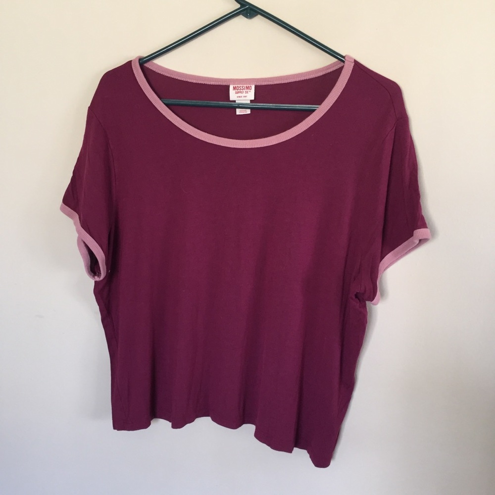 Mossimo Crop Top Purple XXL Stretchy